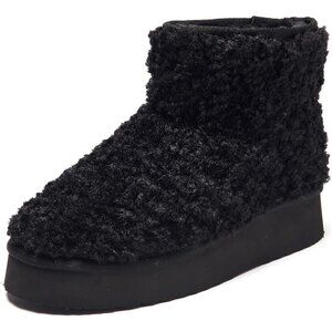 Women‘s Platform Faux Fur Winter Sonw Ankle Boots Fleece Lined Warm Comfortable